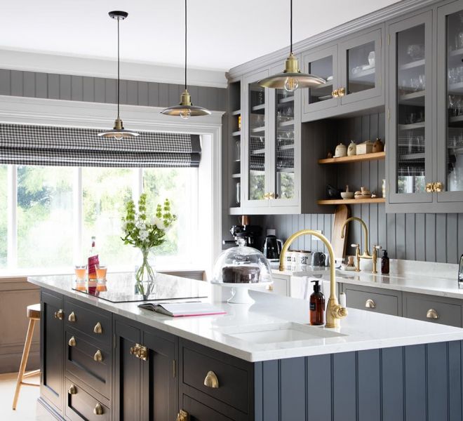 luxury kitchen with island