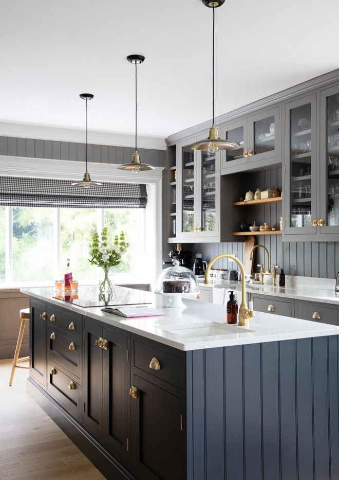 luxury kitchen with island