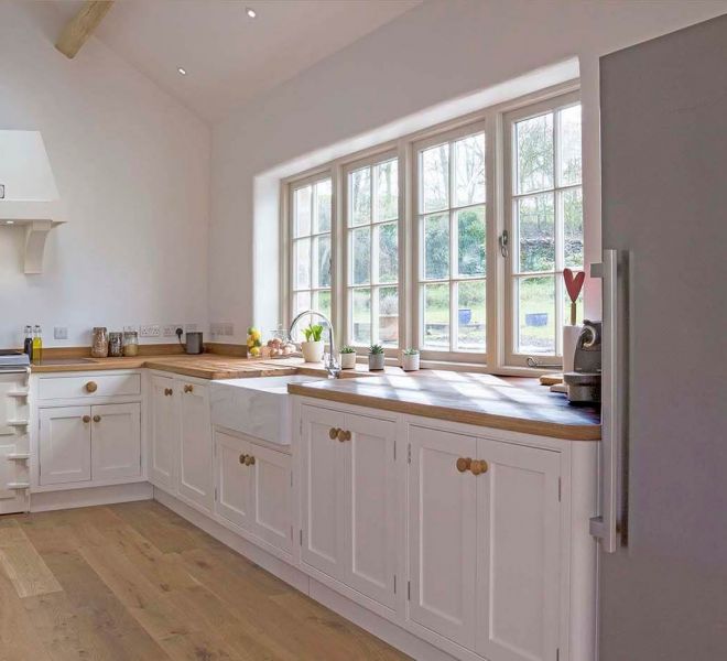 white kitchen cupboards