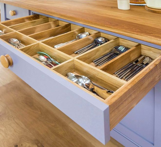 open cutlery drawer