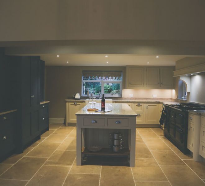 wide view of luxury kitchen