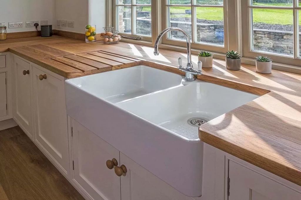 kitchen counters and sink